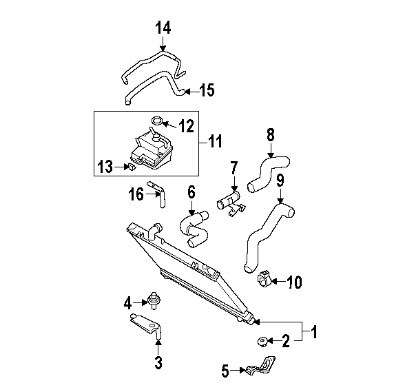 Cooling system diagram Cooling system diagram