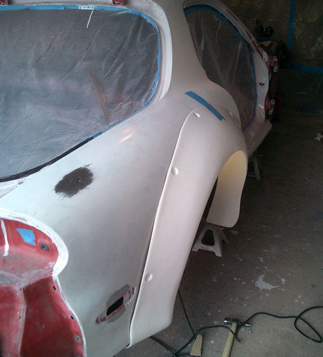 RX7 Widebody flare build