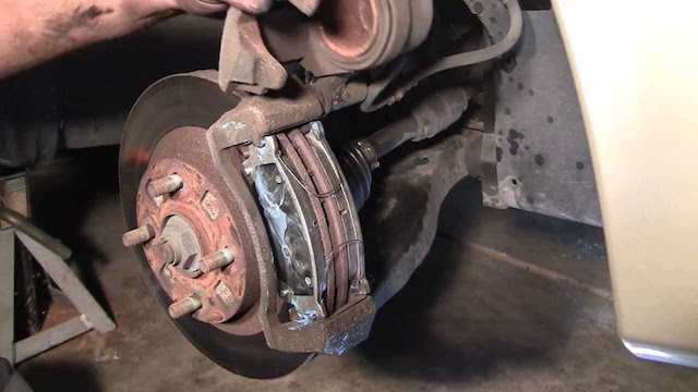 Protege brake pad change