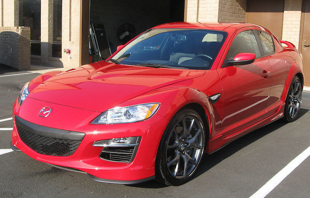 red mazda RX8 red mazda RX8