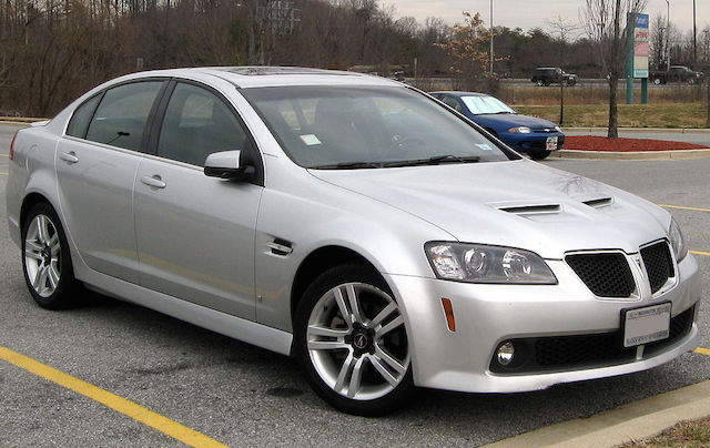Silver Pontiac G8