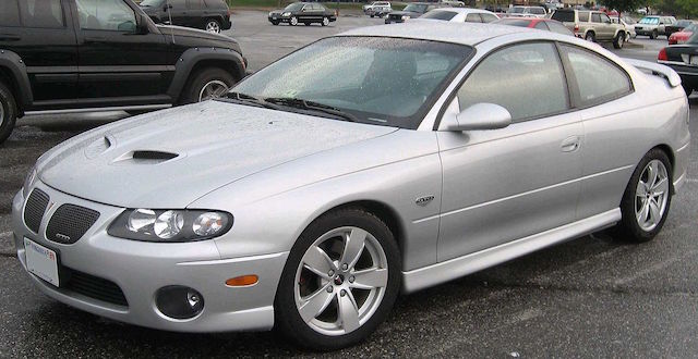 Silver Pontiac GTO
