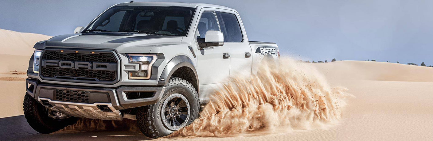 ford raptor f-150 drifting on sand_o