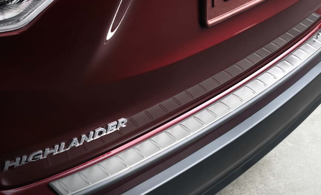 Toyota Highlander rear bumper protector PU060-48214-P1 Toyota Highlander rear bumper protector PU060-48214-P1