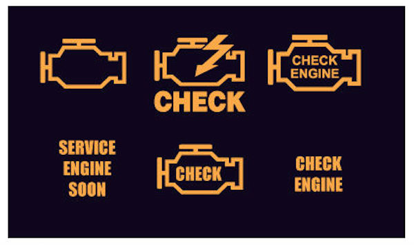 Check engine indicator light Check engine indicator light