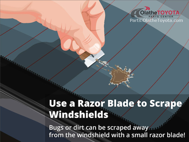 Razor blade windshield hack Razor blade windshield hack
