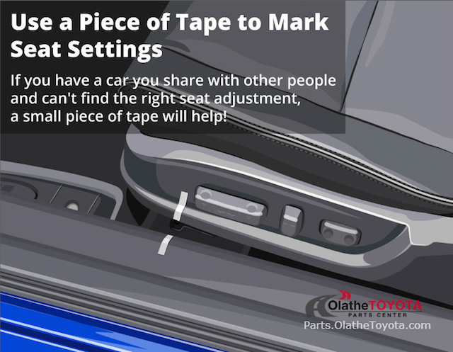 Tape mark seat hack Tape mark seat hack