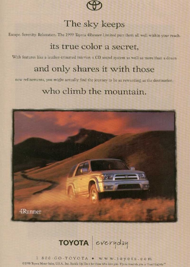 Everyday 4Runner ad Everyday 4Runner ad