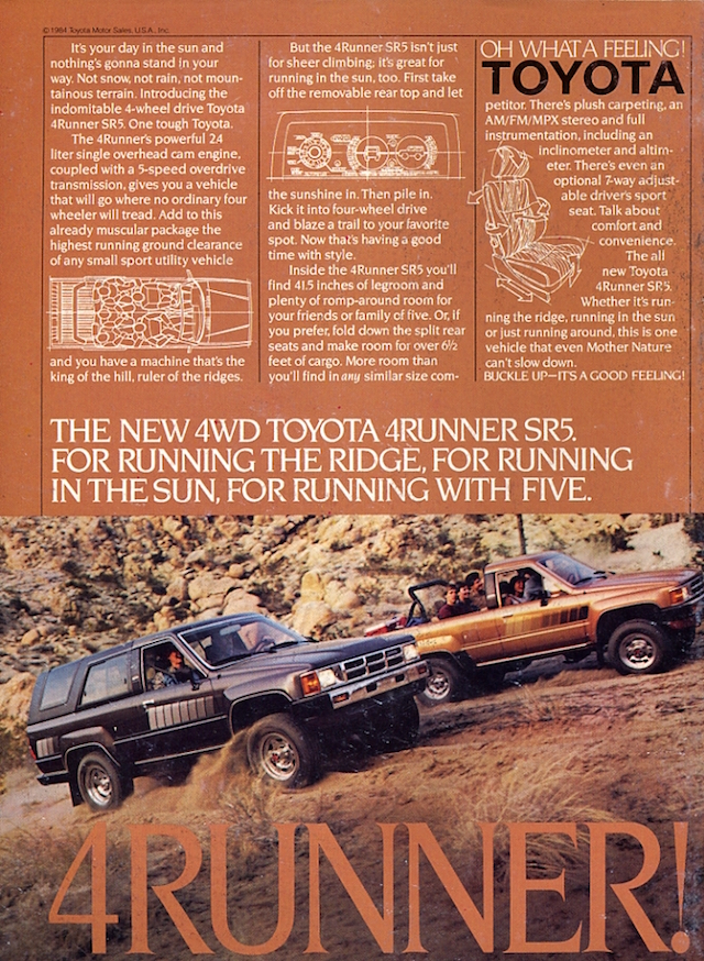 Vintage 4Runner ad Vintage 4Runner ad