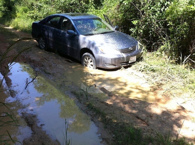 Camry offroad stuck Camry offroad stuck