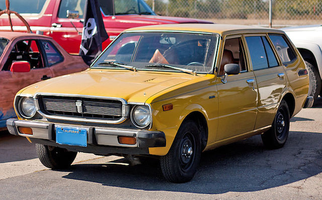 mustard yellow Corolla wagon mustard yellow Corolla wagon