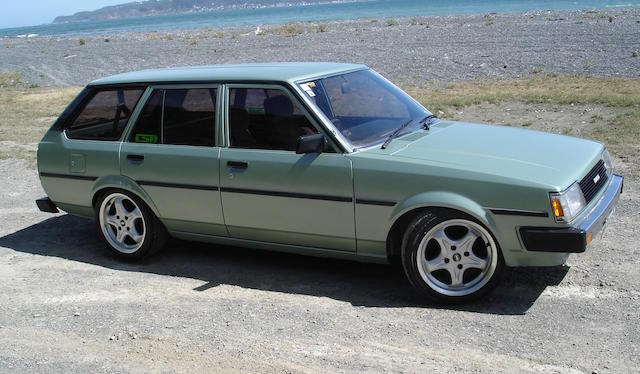 mint green Corolla wagon mint green Corolla wagon