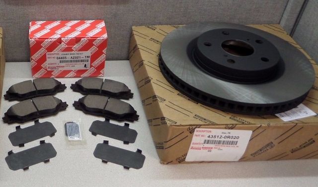 Toyota pads and rotor
