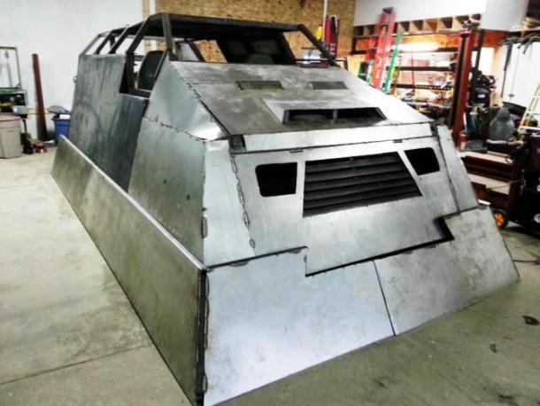 Tornado-Proof Ford Van - Tank on Wheels