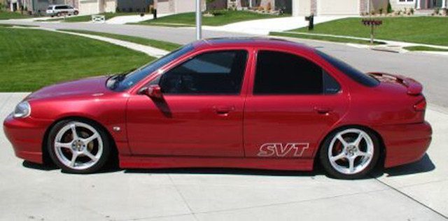 red dropped Ford contour red dropped Ford contour