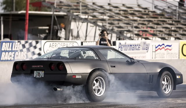 Corvette burnout 14