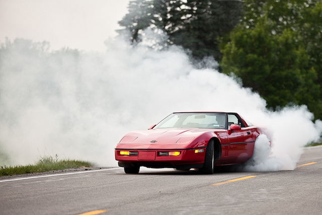 Corvette burnout 15