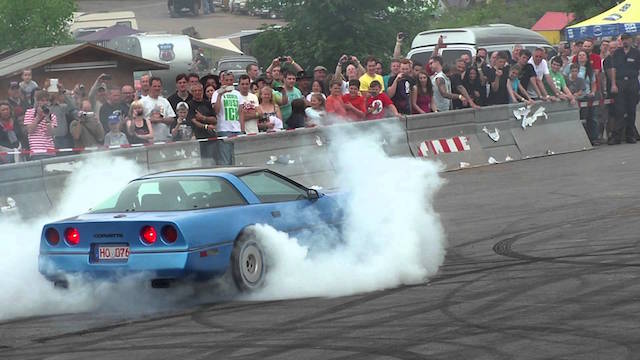 Corvette burnout 2