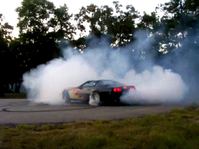 Corvette burnout 3