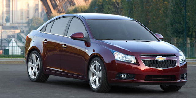 Maroon Cruze sedan