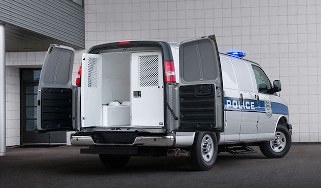 Police Van rear doors Police Van rear doors