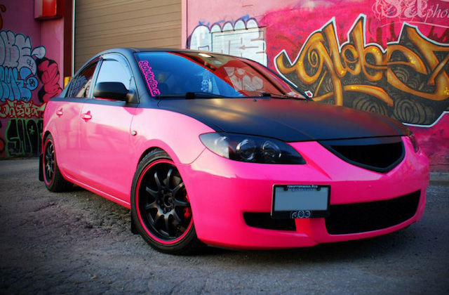 Custom Mazda3 pink black