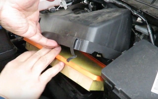 Changing engine filter Changing engine filter