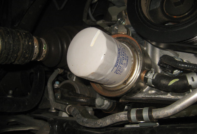 Nissan oil filter change Nissan oil filter change
