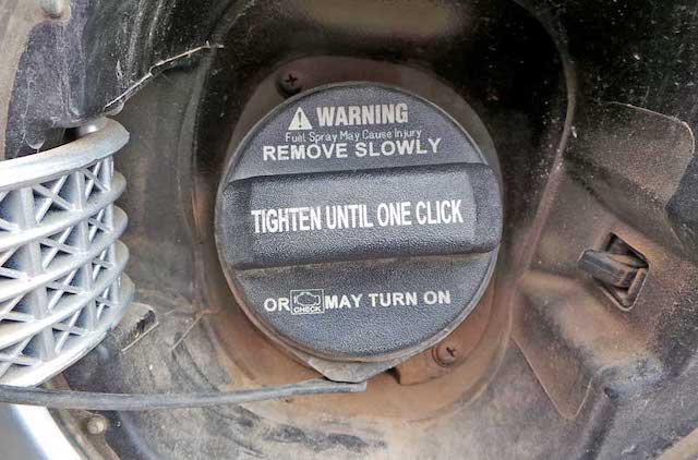 fuel cap failure fuel cap failure