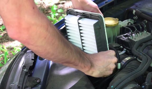 Subaru Engine Air Filter Change Subaru Engine Air Filter Change