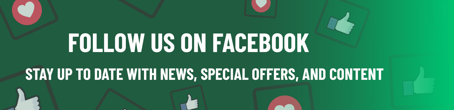 Stay tuned! Follow us on Facebook.