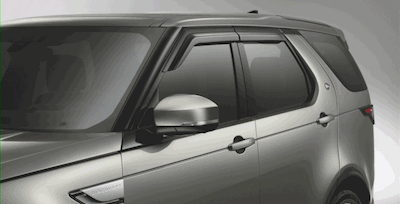 6-Piece AC Window Visor/Deflector Set For Range Rover Velar (2018-2025) – Dark Black