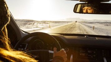 Clear windshield in ice and snow