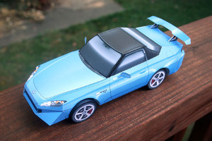 Honda S2000 Paper Top View