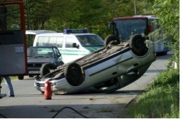 rolled car