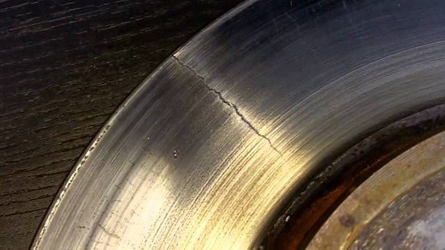 Worn rotors Worn rotors