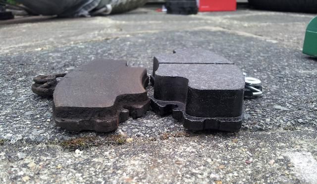 Old new brake pad Old new brake pad