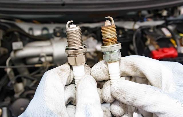 Old new spark plug Old new spark plug