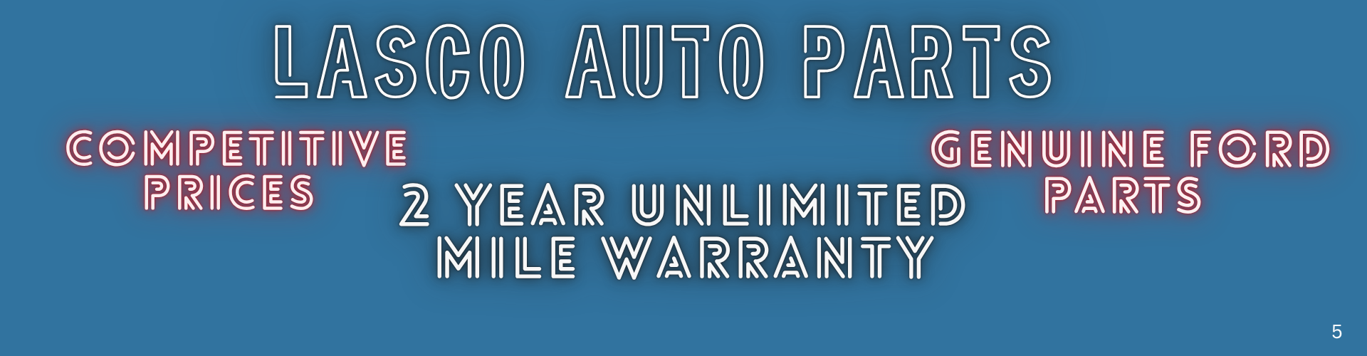 Lasco Auto Parts Banner 5