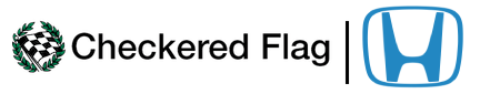 Checkered Flag Honda Parts Logo