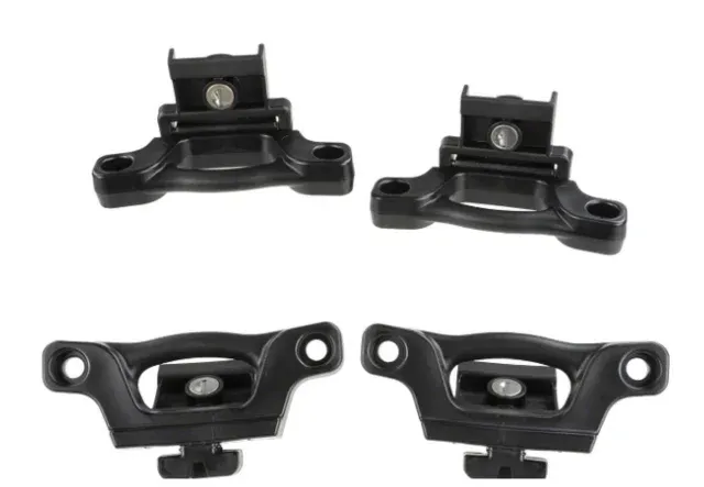 2015-2026 Ford F-Series 4 Pc. Premium Locking Bed Cleats in Carbon Black - Ford (HL3Z-99000A64-A) 2015-2026 Ford F-Series 4 Pc. Premium Locking Bed Cleats in Carbon Black - Ford (HL3Z-99000A64-A)