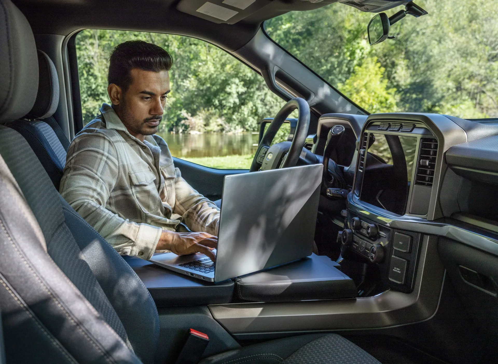 Ford F-150 Interior Driver on Computer Ford F-150 Interior Driver on Computer