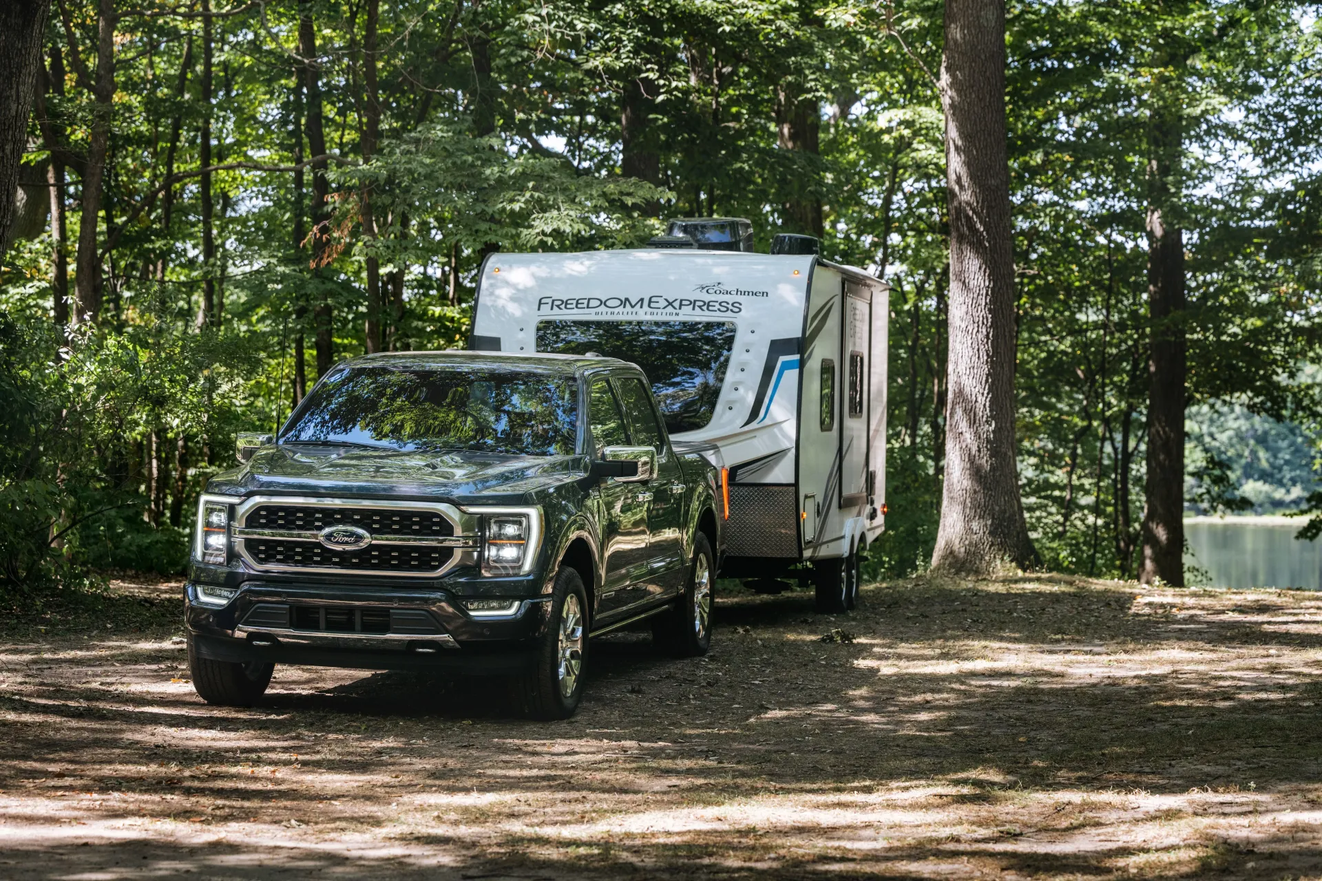 Ford F-150 Towing Camper Ford F-150 Towing Camper
