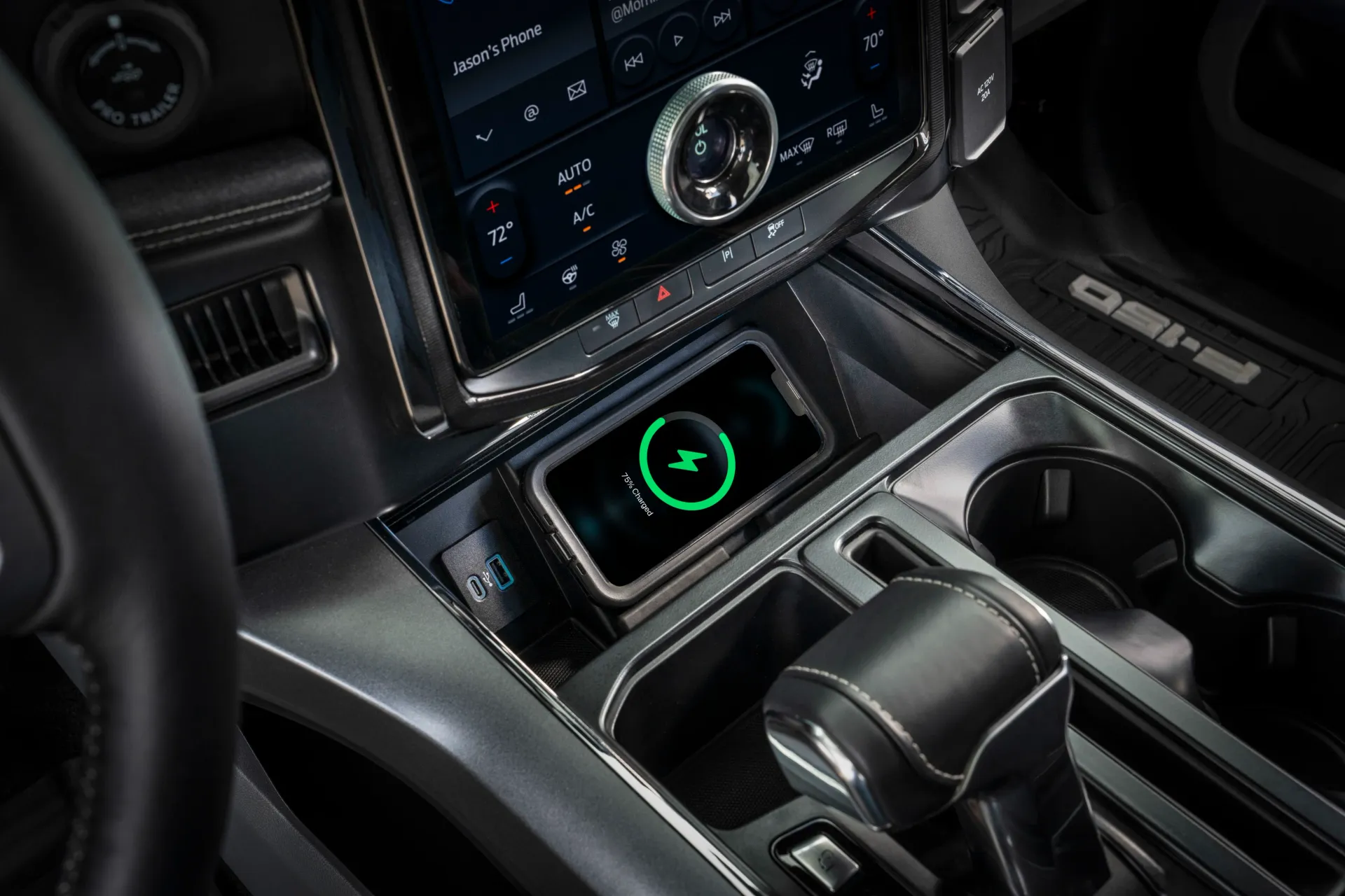 Ford F-150 Interior Console & Charger Ford F-150 Interior Console & Charger