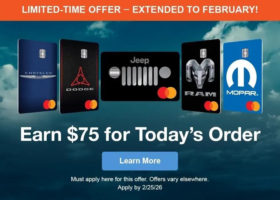 Earn $75 for Today's Order