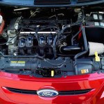 Red ford sedan engine