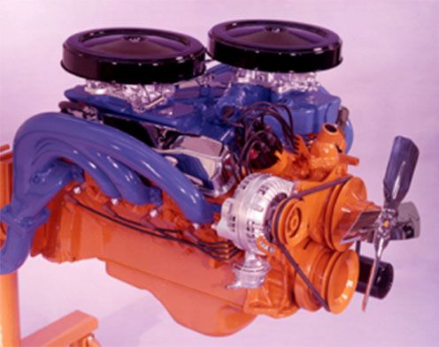 1960 dodge engine on rack