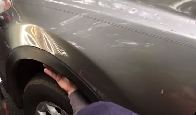damaged mazda fender damaged mazda fender
