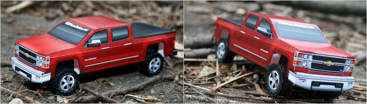 Paper model of new 2014 Chevy Silverado