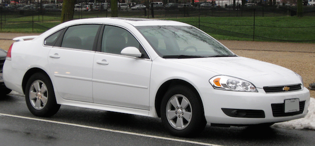 White 2011 chevy impala
